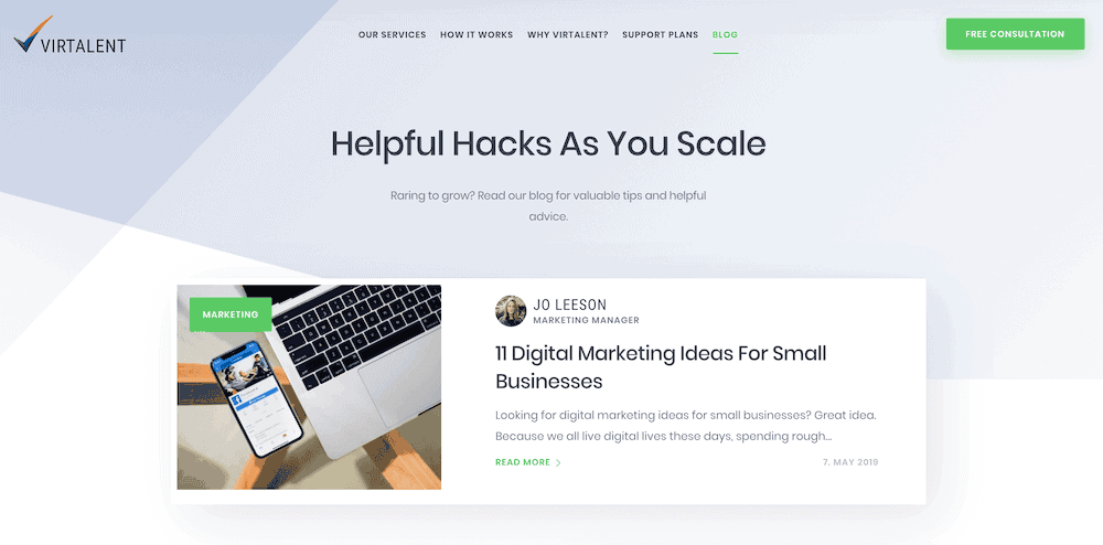 Blog - new website