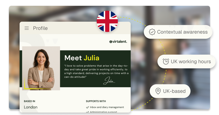 UK Virtual assistant - Meet Julia