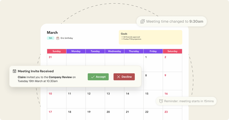 Calendar Management