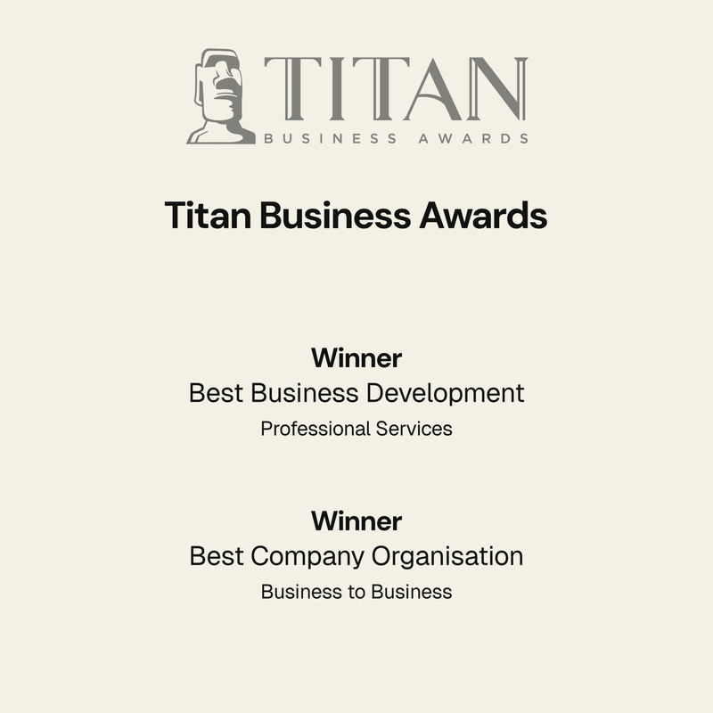 Titan Business Awards Winner - Best Business Development