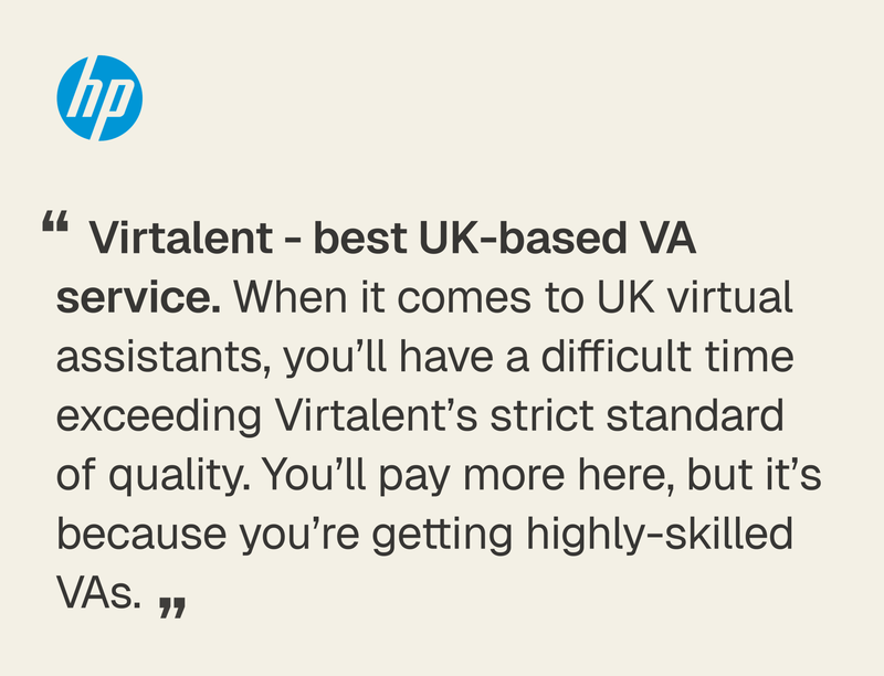 Virtalent platform dashboard used by virtual project management assistants to track tasks and client work