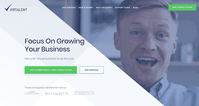 New Virtalent website