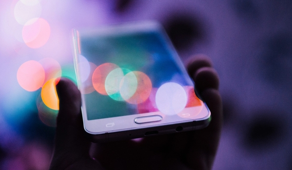 person holding smartphone